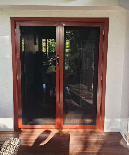 Prowler Proof ForceField hinge french doors