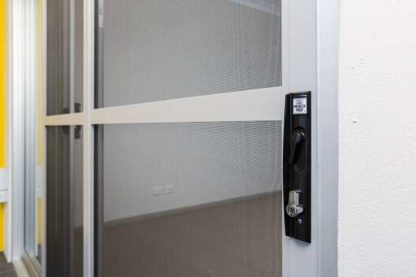 Prowler Proof Insect sliding screen door