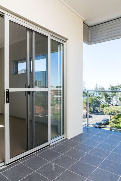 Prowler Proof Insect sliding screen door